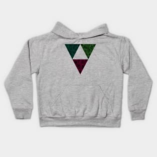 3 abstract triangles Kids Hoodie